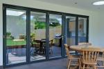 aluminium 5 part bi folding doors